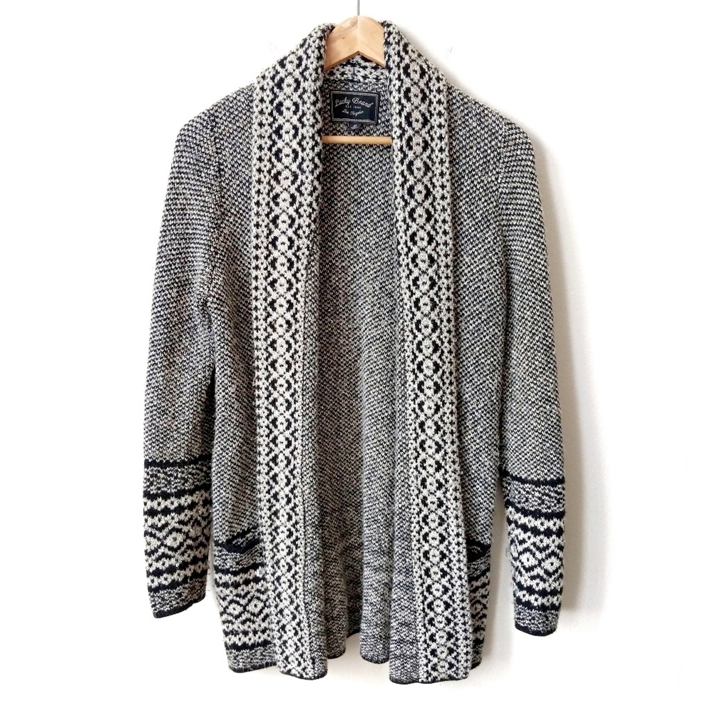 Lucky Brand oversized open front cardigan